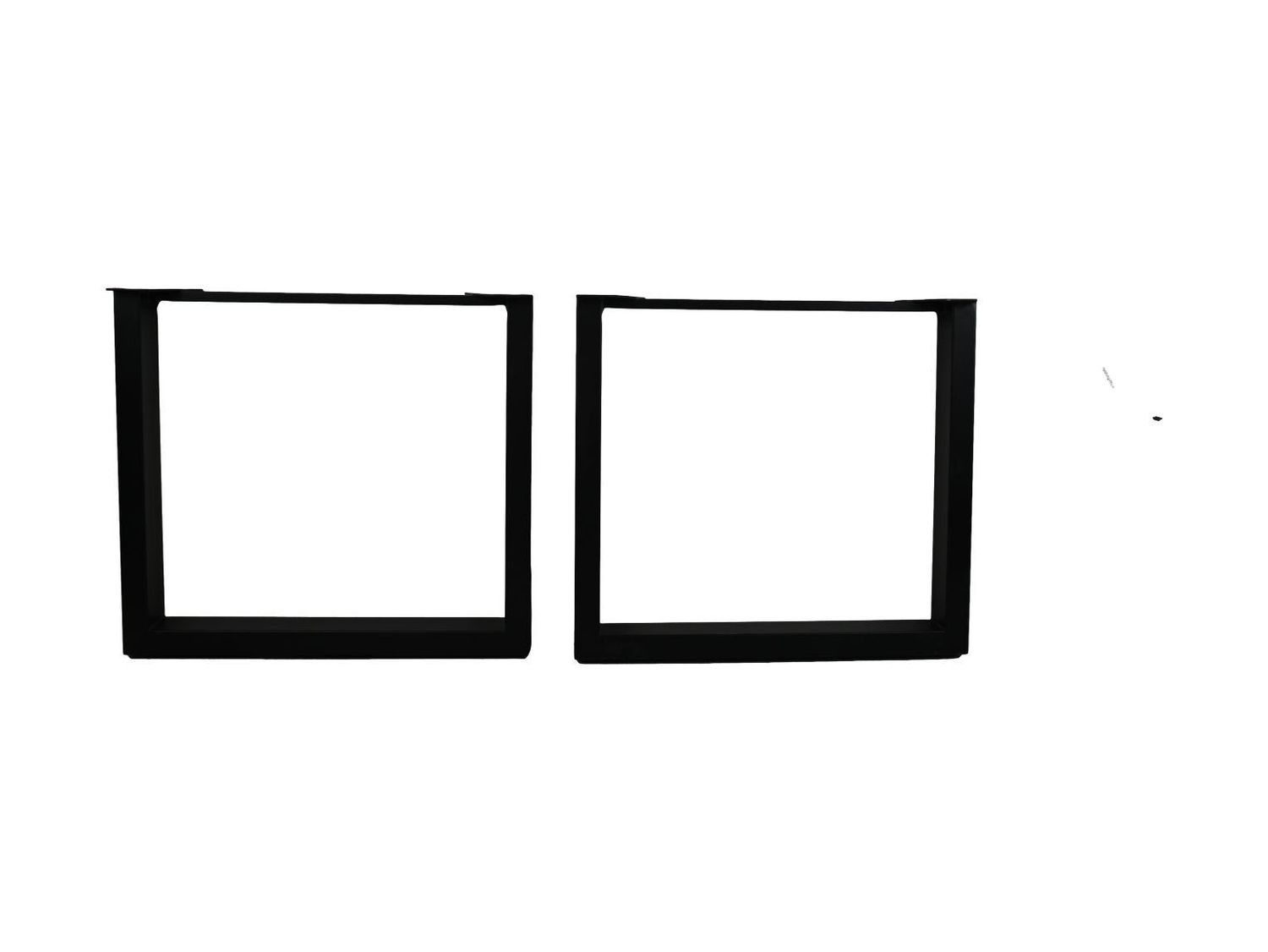 HSM Collection-Tafelpoot Model U S/2-80x10x72 (100x50mm)-Zwart-Metaal