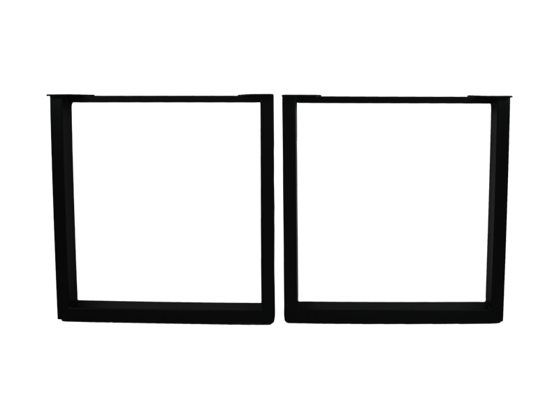 HSM Collection-Tafelpoot Model U S/2-70x10x72 ( 75x75 mm )-Zwart-Metaal