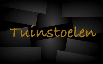 Tuinstoelen
