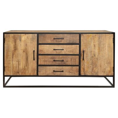 Dressoir Denver | Mangohout en staal | 165 cm Dressoir Denver | Mangohout en staal | 165 cm
