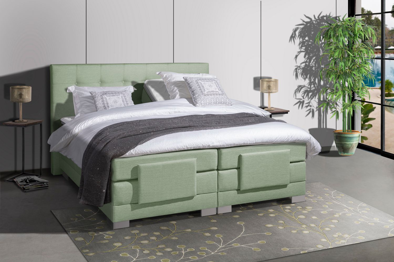 Mörgenn Elektrische Boxspring Nauplion - Complete set incl. montage 90x200
