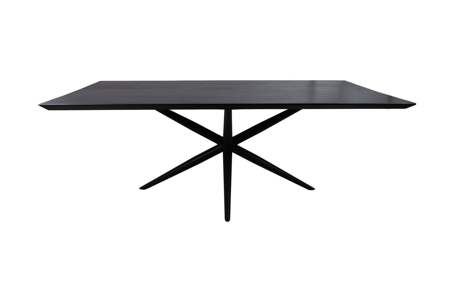 HSM Collection-Rechthoekige Eettafel Zürich-200x100x76-Naturel/Zwart-Acacia/Metaal
