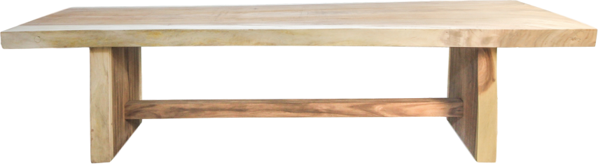HSM Collection-Eettafel Block-200x80-95x78-Naturel-Munggur