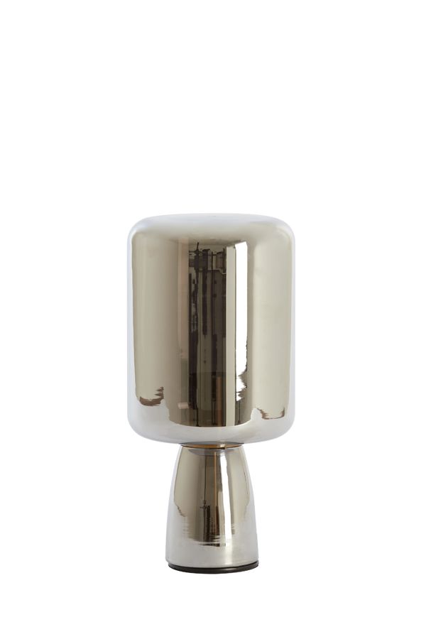 Tafel lamp 16x32 cm LOTTA smoked glass+gold