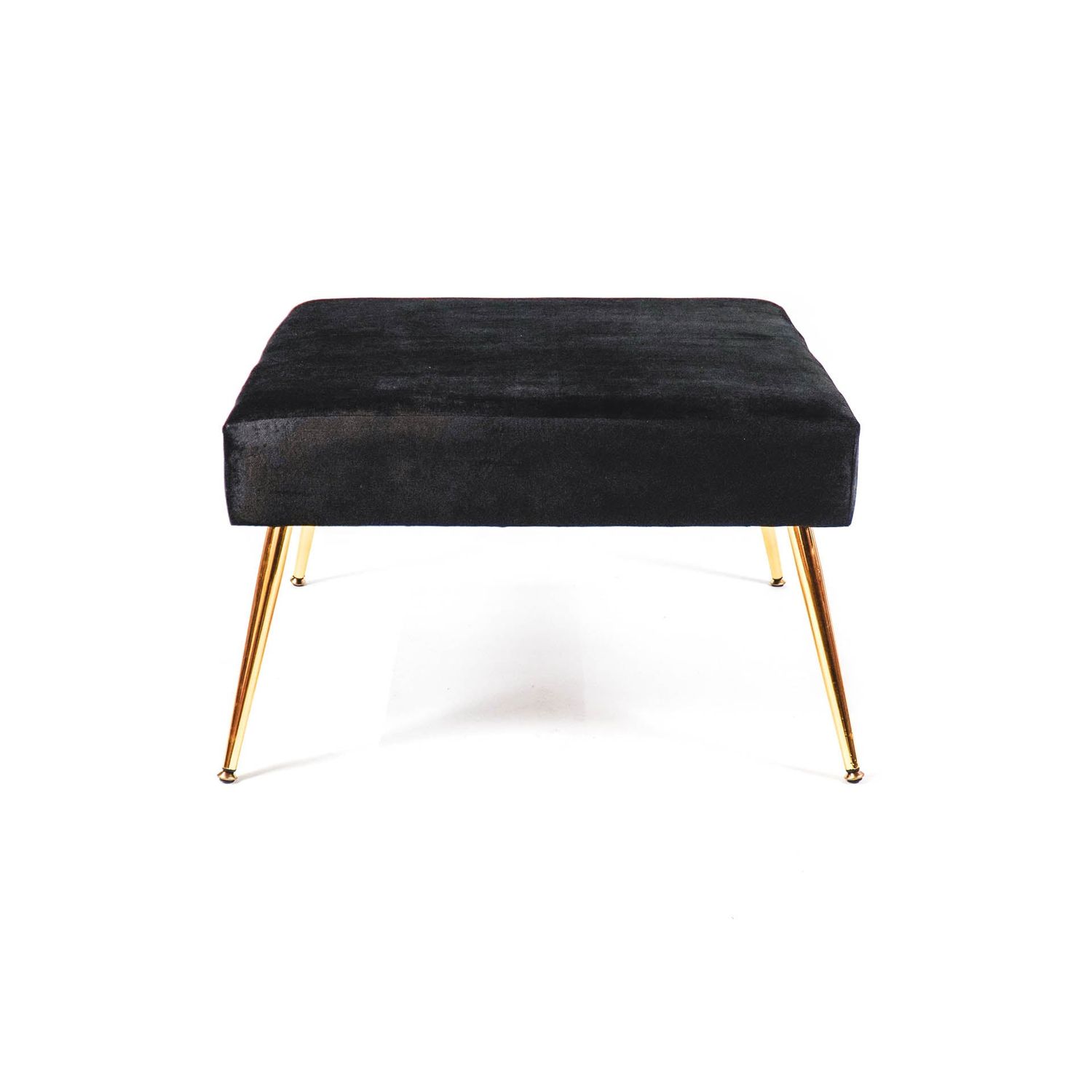 HV Hocker Pouf - Zwart - 70x70x44cm