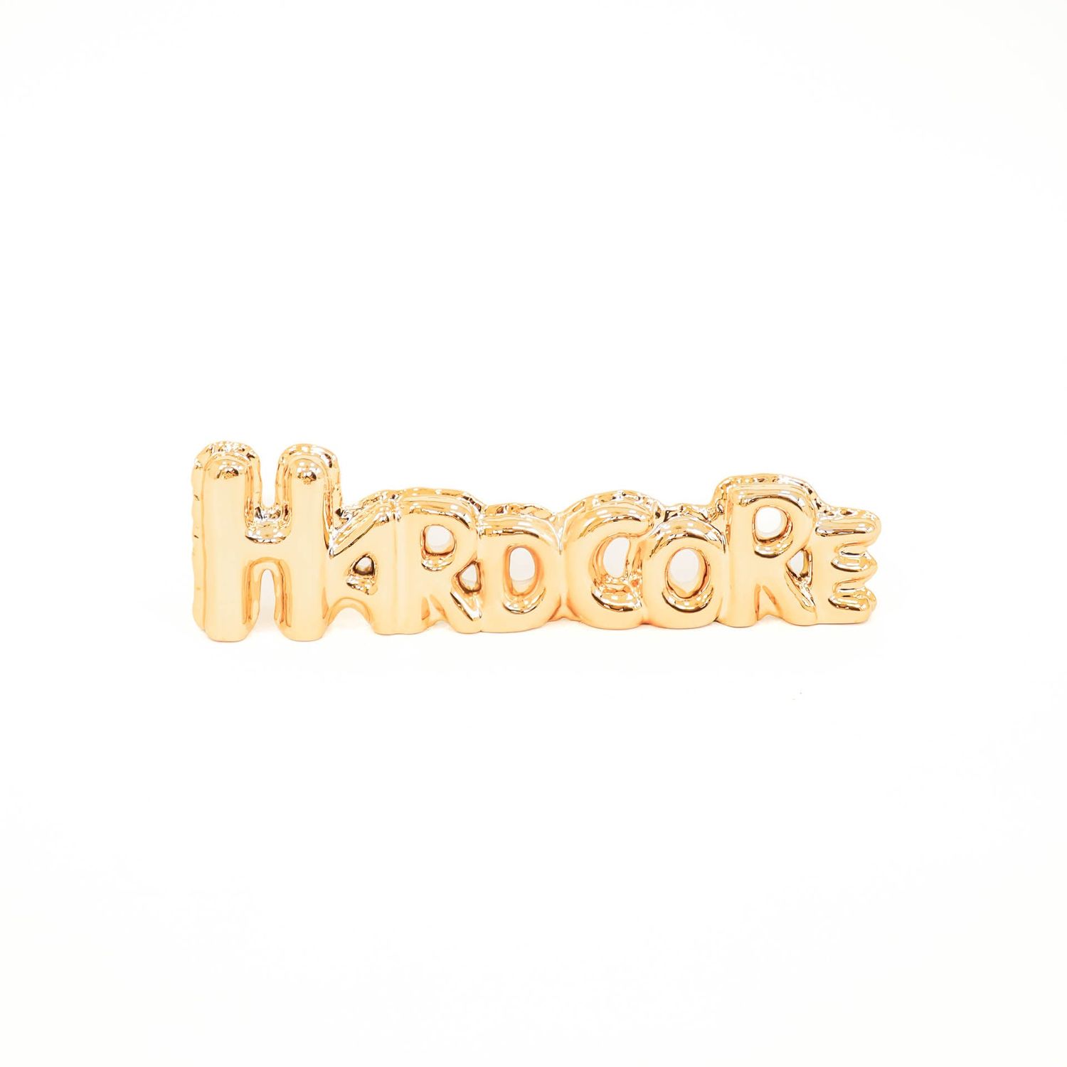 HV Balloon ornament &#39;Hardcore&#39;- 33.4x3.8x9.8 cm - Gold