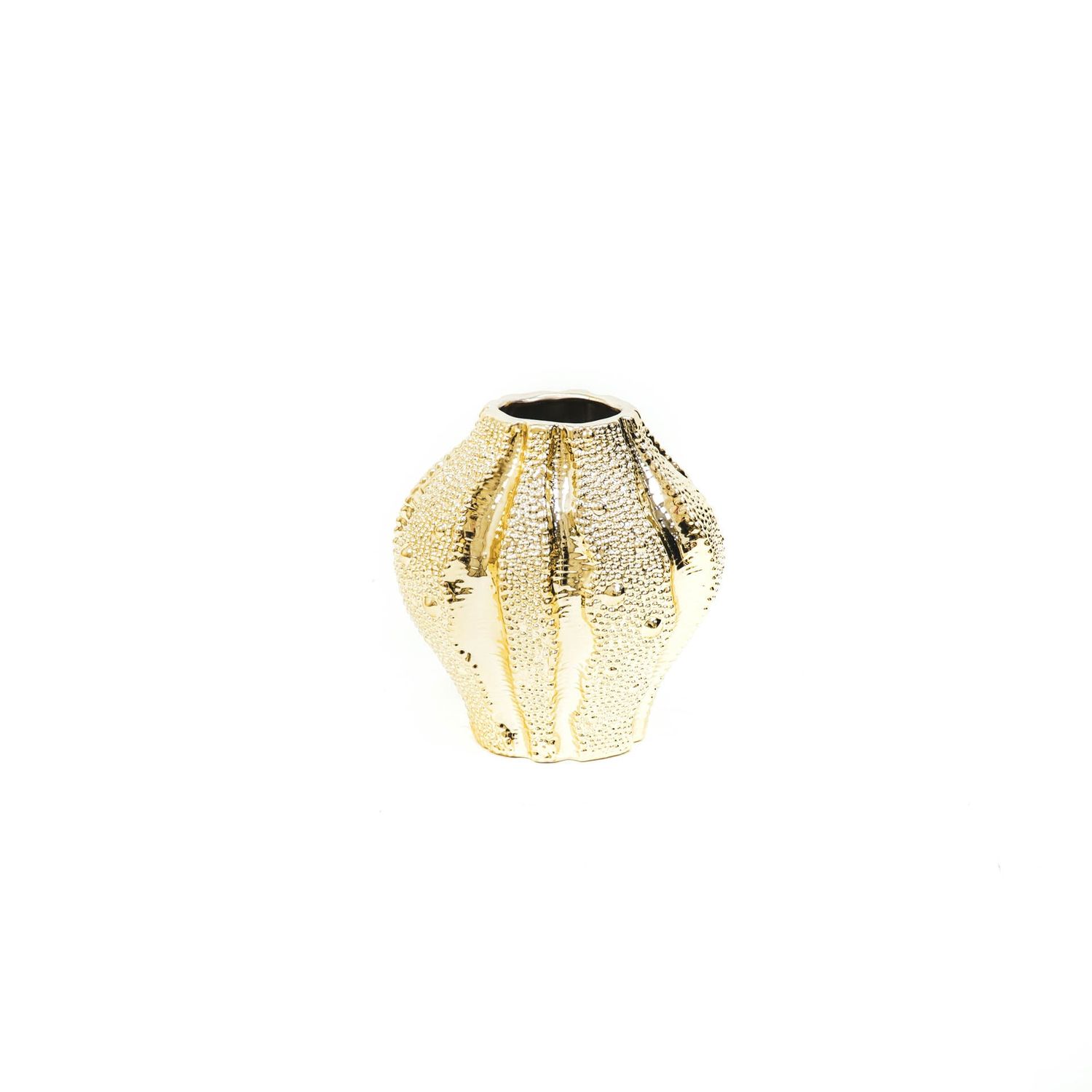 HV Skin Vase - Gold - 17,2x12,8x16,7cm