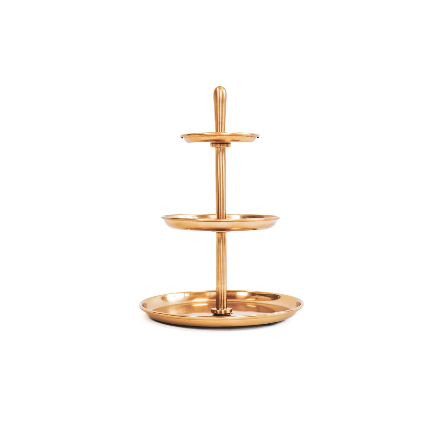 HV Etagere 3-layer Gold - 27x27x30cm