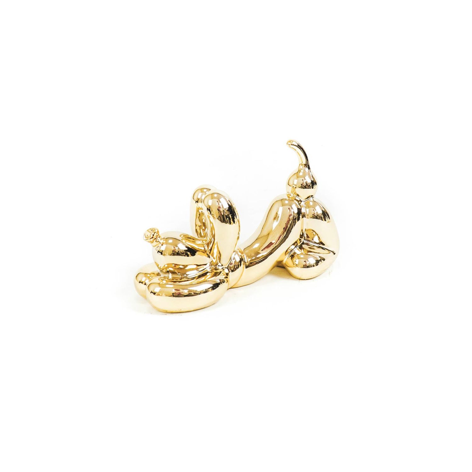 HV Playing Balloon Dog - 24 x9x14 cm - Gold