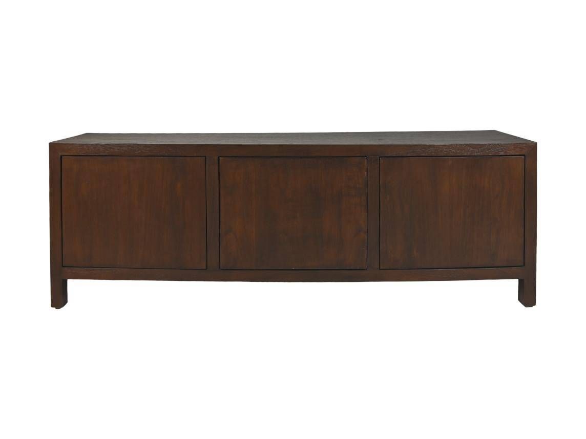 HSM Collection-Tv Meubel 3 Deur-160x42x55-Bruin-Teak Fineer