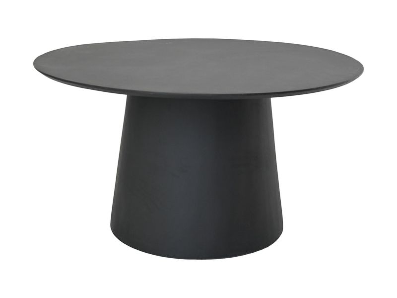 HSM Collection-Ronde Eettafel Drum-120X120X77-Zwart-Mango