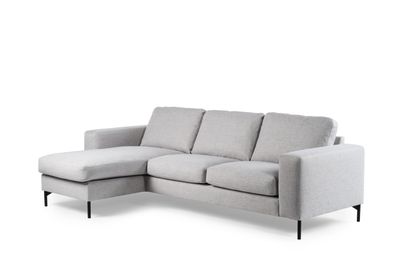 3 zits bank CL L+R, stof Valente, V311 grijs