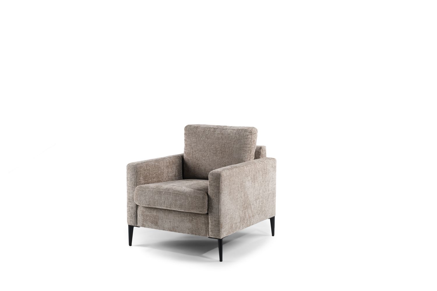 1 zits fauteuil, stof Elite, E720 champagne