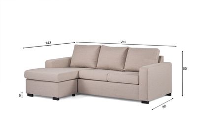 3 seater sofa CL, fabric Inari 22, I460 beige