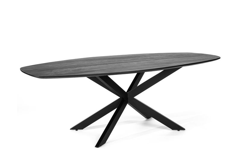 Eetkamertafel ovaal, 230x110 cm, M340 zwart