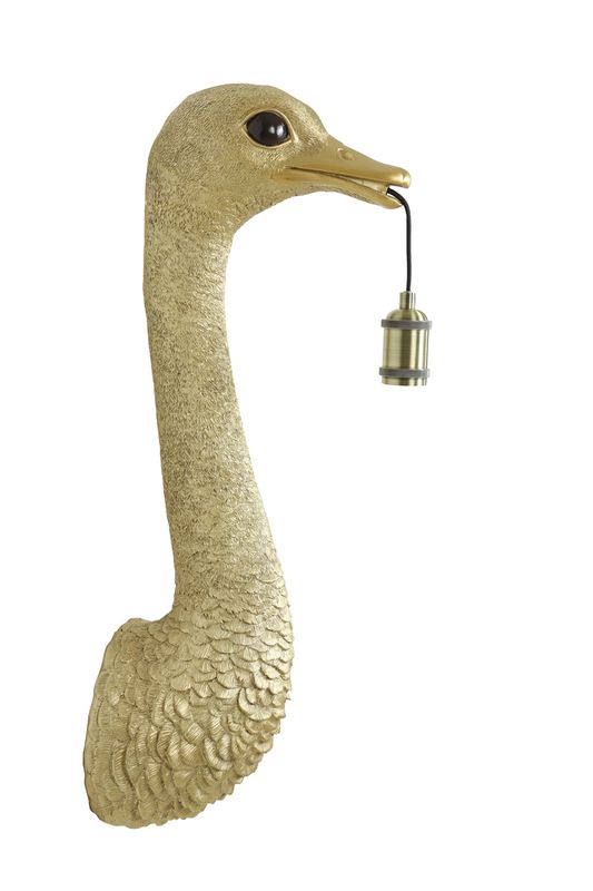 Wandlamp 25x19x72 cm OSTRICH goud