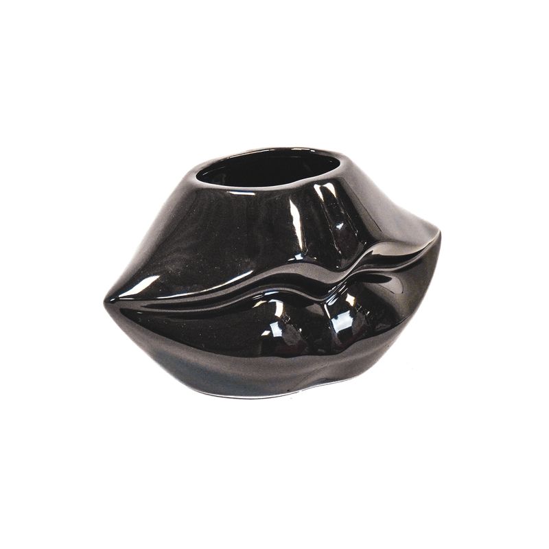 HV Lips Don&#39;t Lie Pot - Black - 21x19x11cm