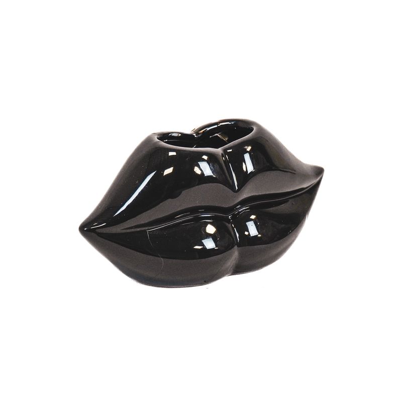 HV Lips Don&#39;t Lie Pot - Black - 15,5x6,5x7,5cm