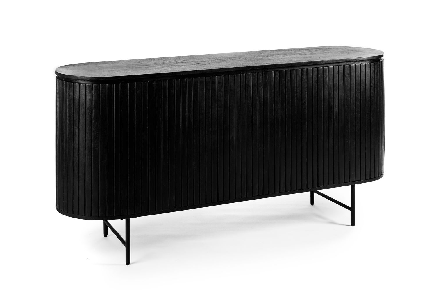 Tv-meubel 4D, 165 cm, B340 zwart