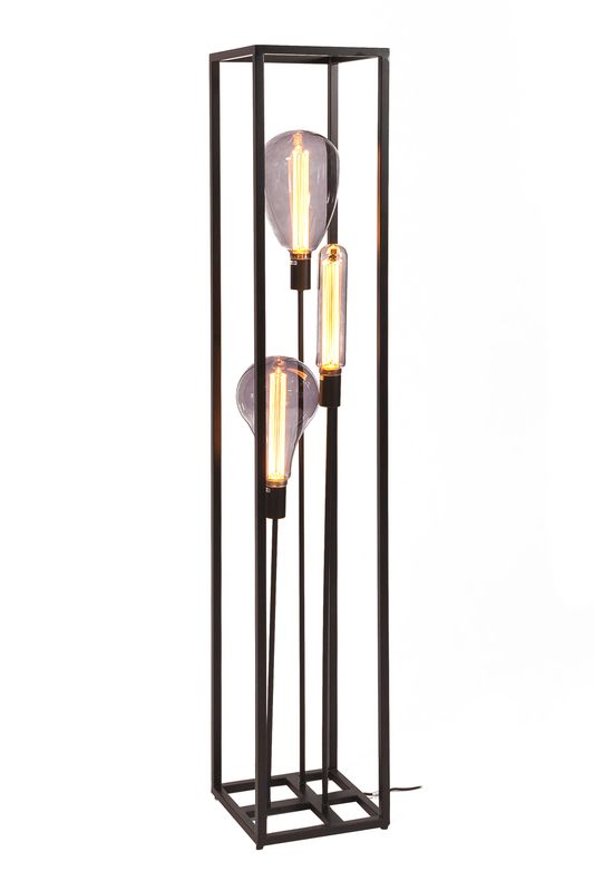 Vloerlamp, 3-lichts, V340 zwart