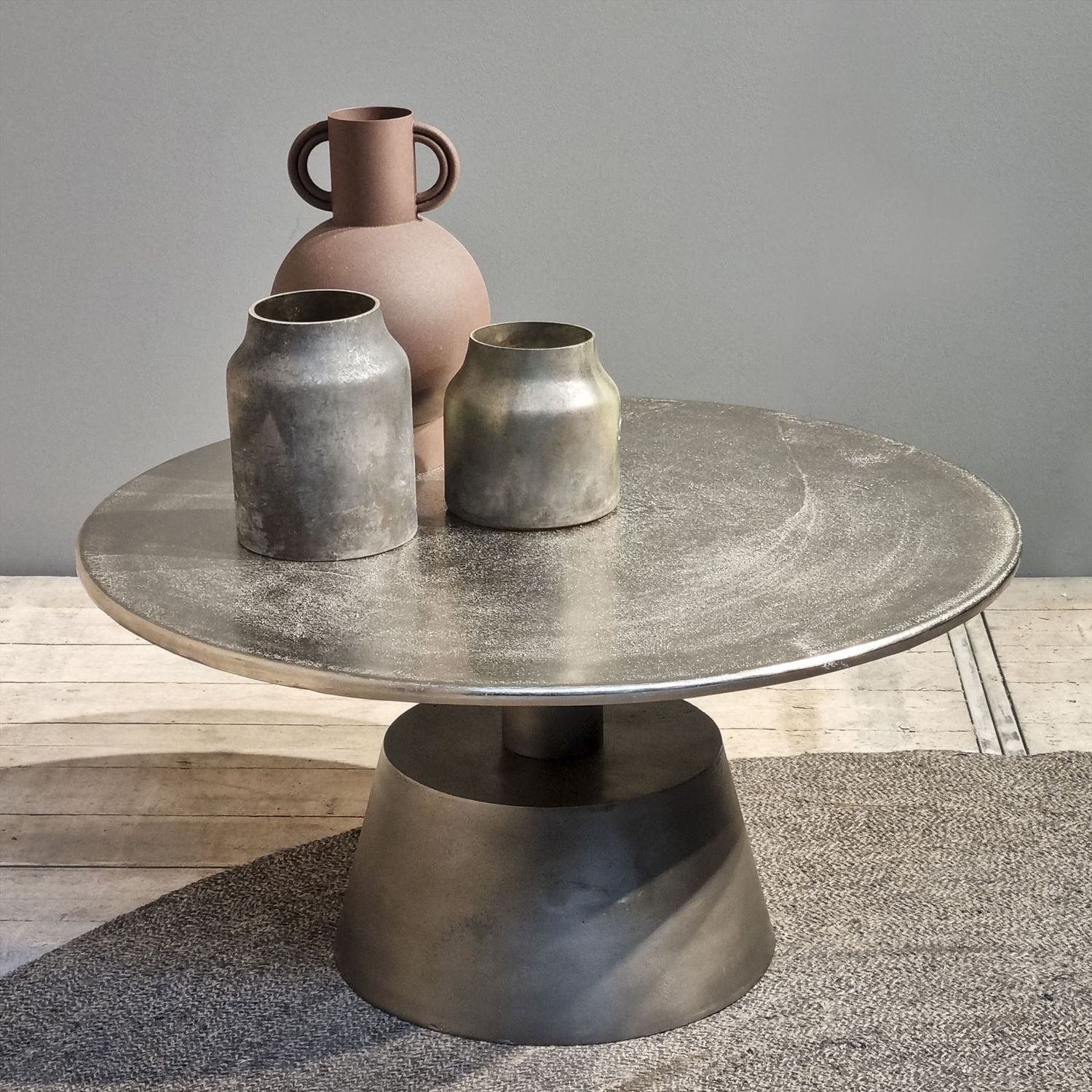 Raw Nickel Coffee Table 82