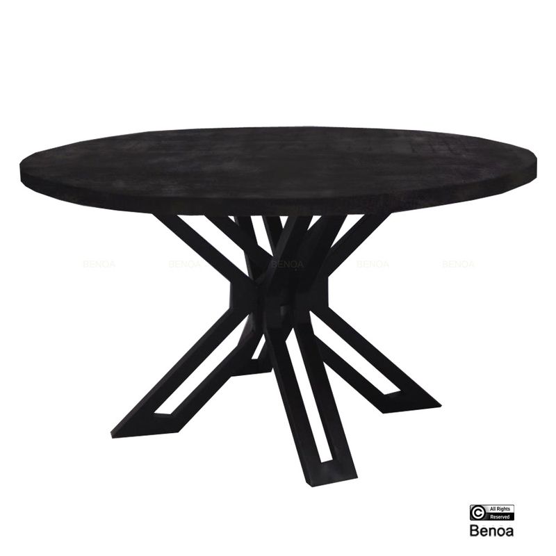 Yana Round Coffee Table Black 60