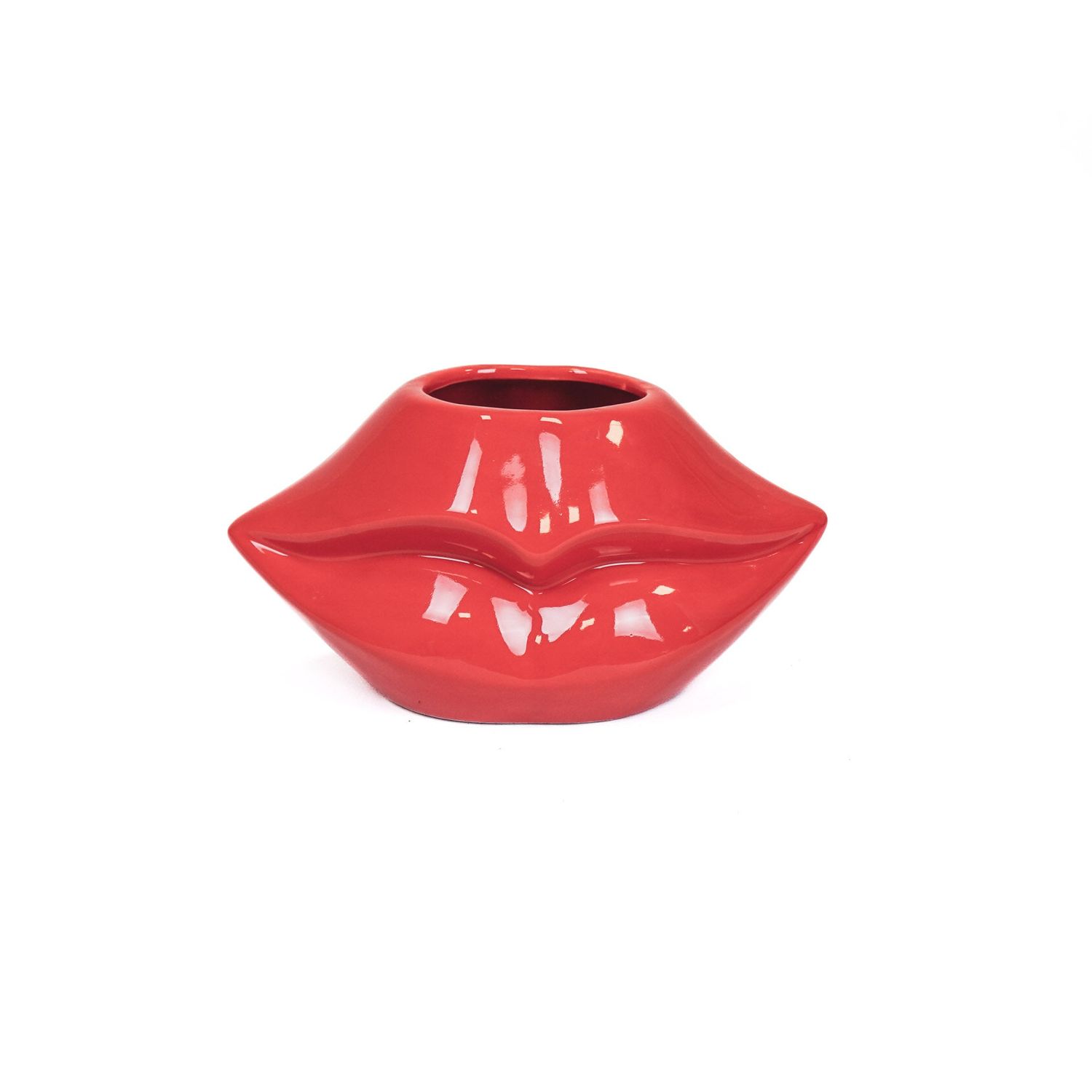 HV Lips Don&#39;t Lie Pot - Red- 21x19x11cm