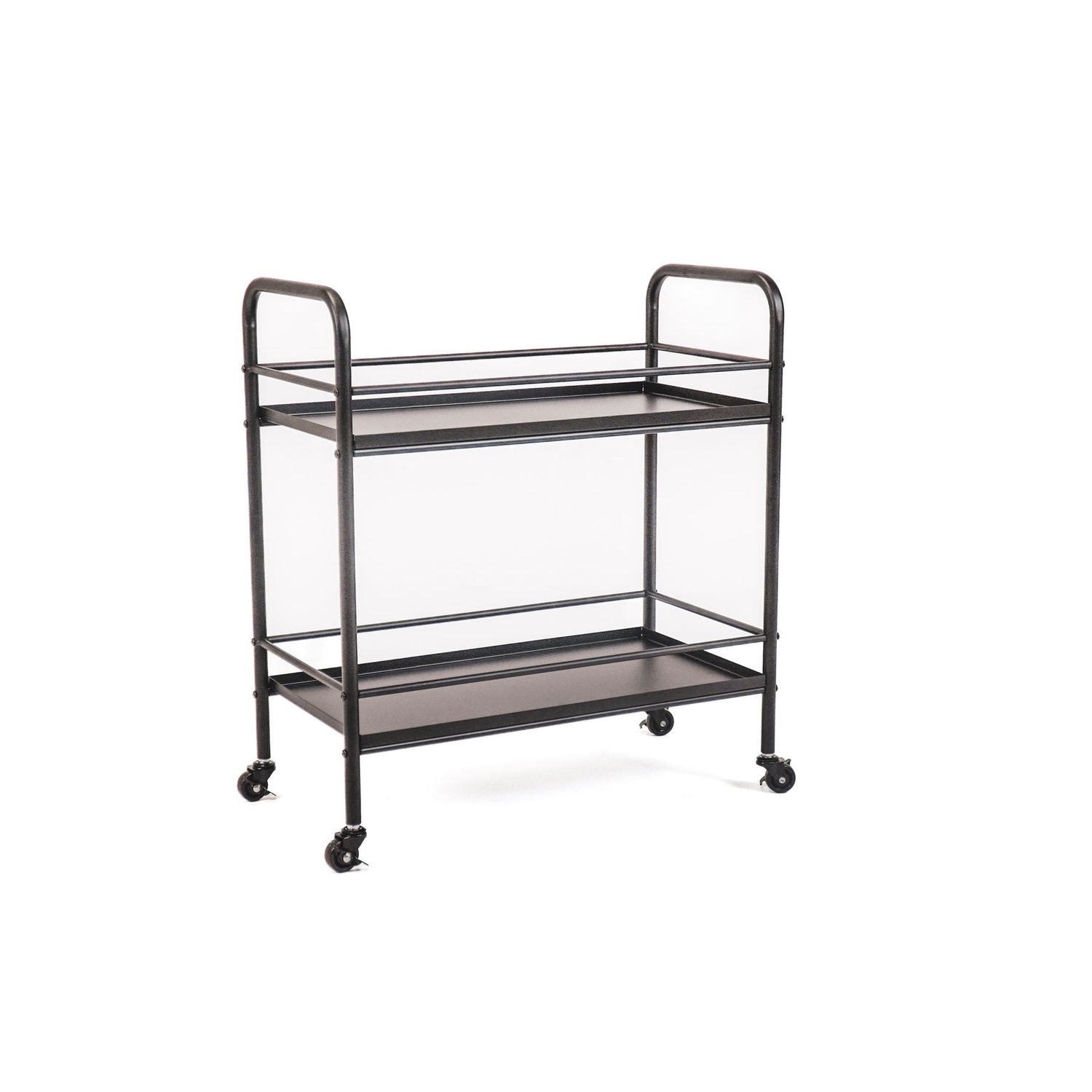 HV Kunststof Metalen Trolley bijzettafel - 60x30x66,5cm