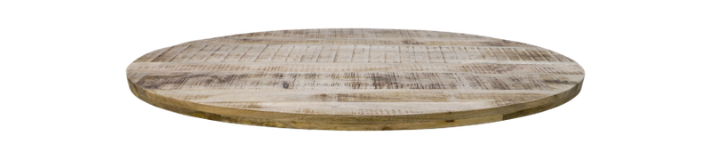 HSM Collection-Ovaal Tafelblad Portland-200x100x5-Naturel-Mango
