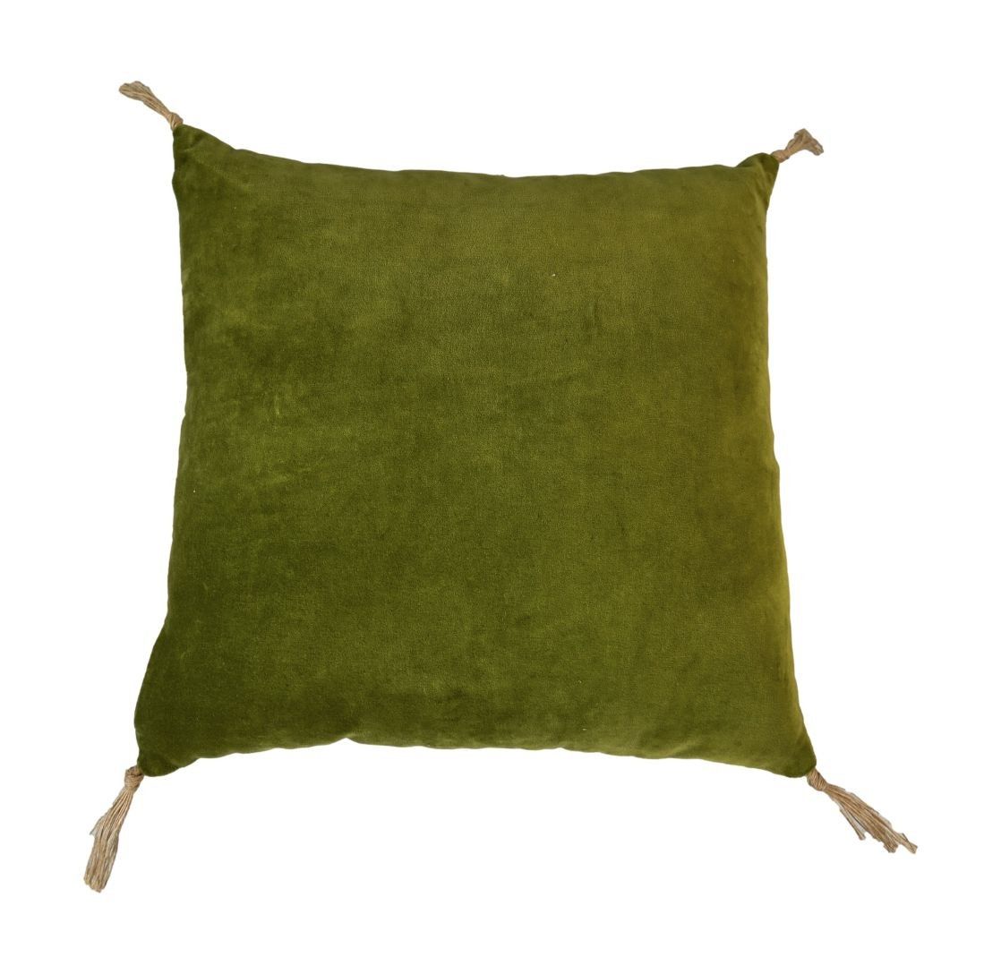 HSM Collection-Sierkussen-45x45-Olijf Groen/Goud-Stof