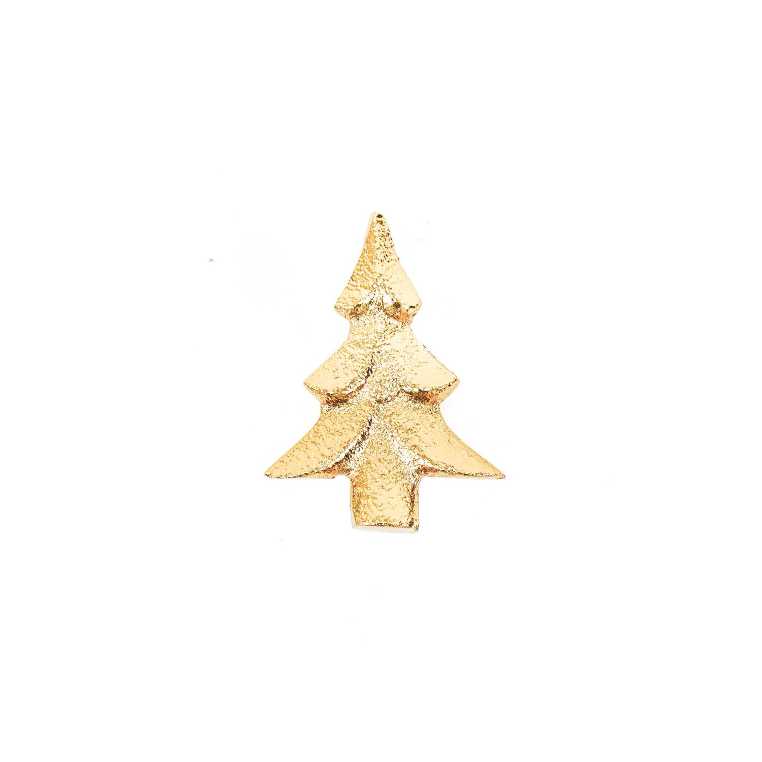 HV Candle Pins - Xmas Tree - Gold - 5x4x3cm