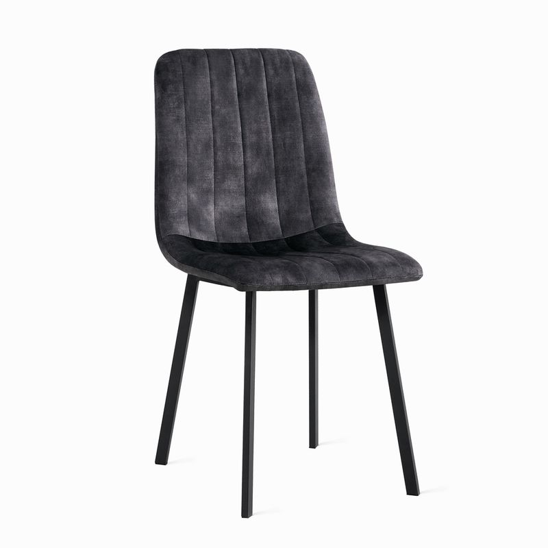 Eetkamerstoel Minsk Velvet Antraciet