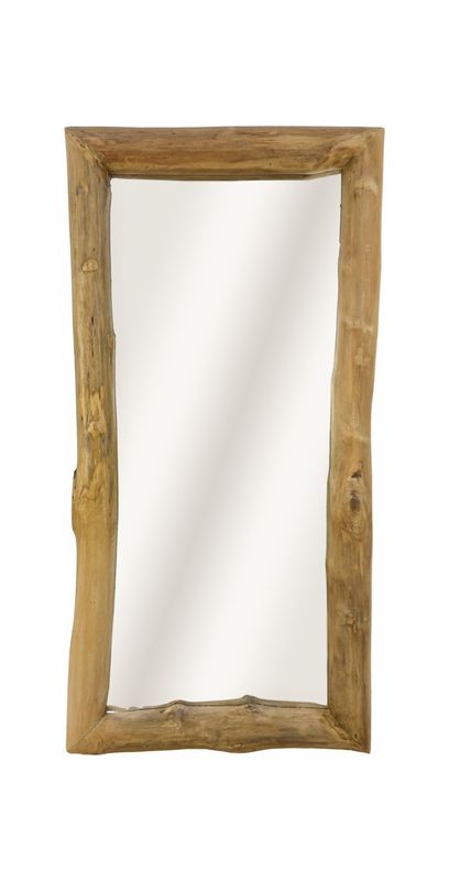 HSM Collection-Rechthoekige Spiegel-60x6x120-Naturel-Teak