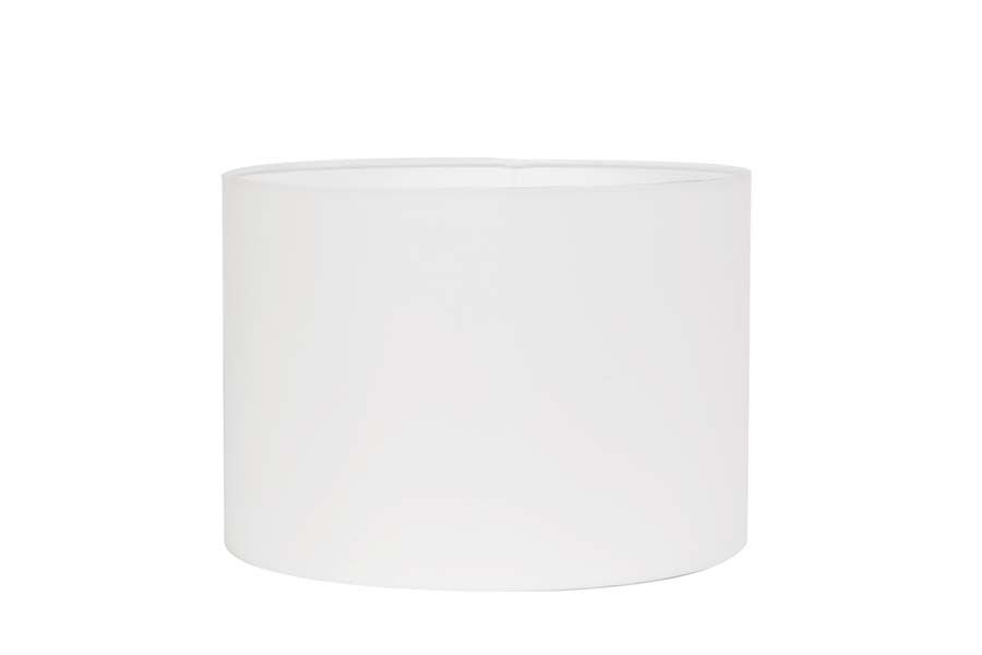 Cilinder Lampenkap Polycotton - Wit - Ã˜30x21 cm