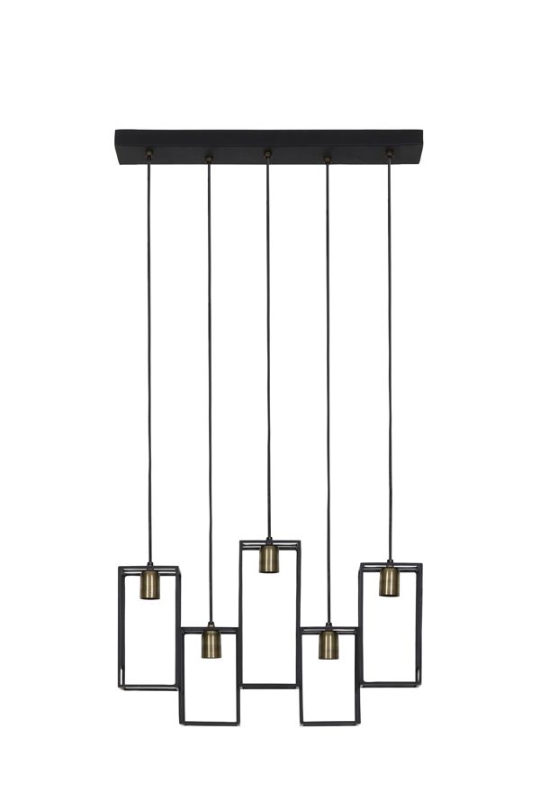 Hanglamp Marley - Zwart - 60x15x57cm - 5L