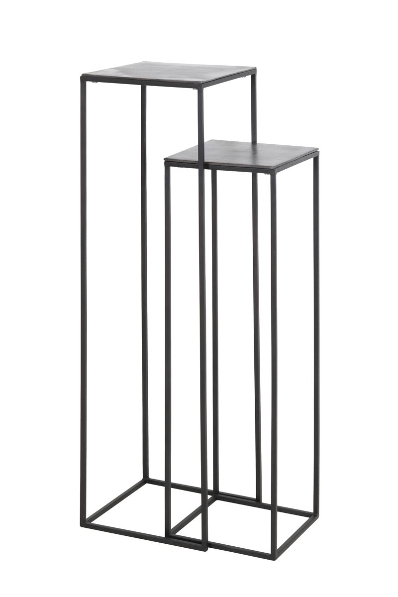 Zuil Boca - Antiek Lood/Zwart - Set