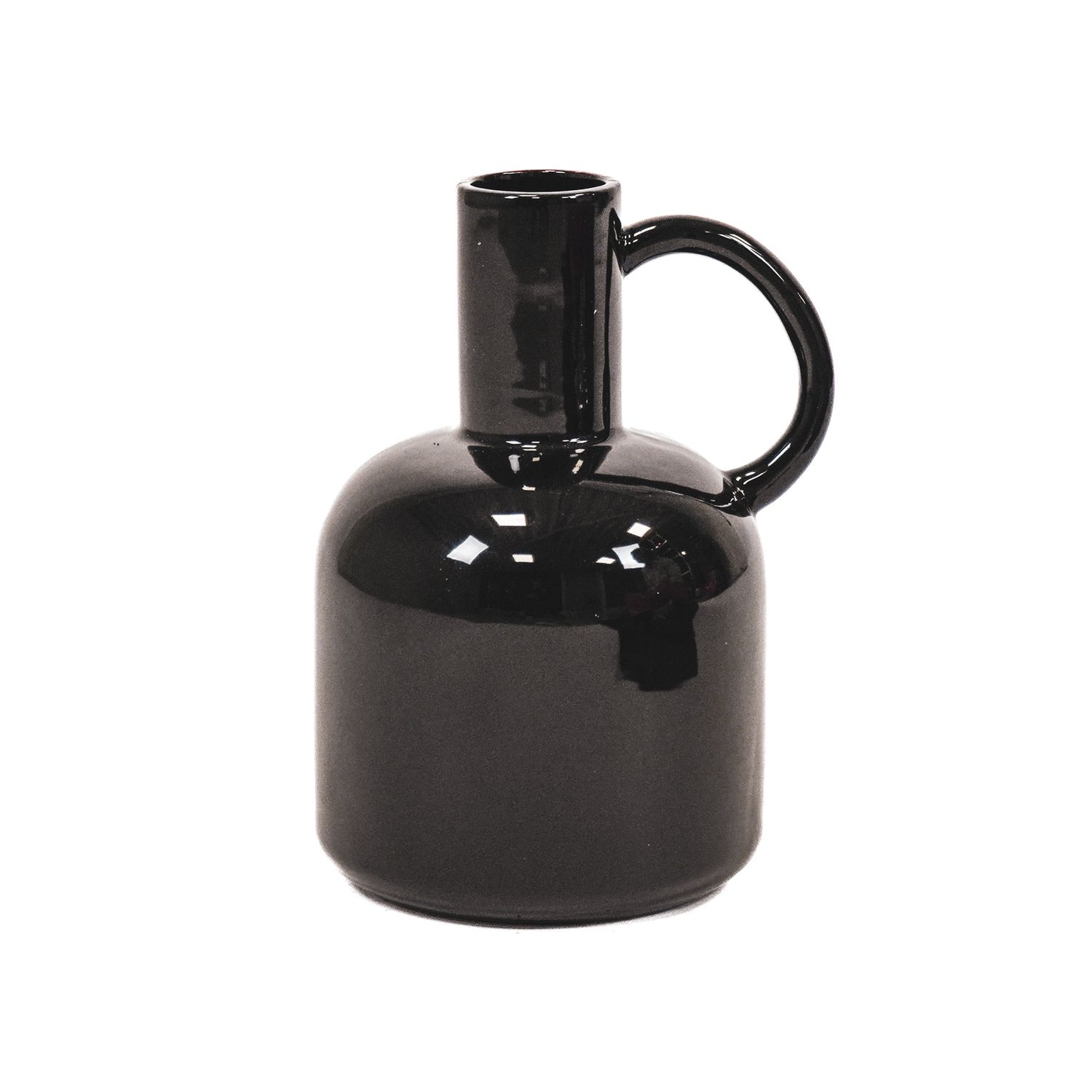 HV Jug Vase - Black - 16x14x21,5cm
