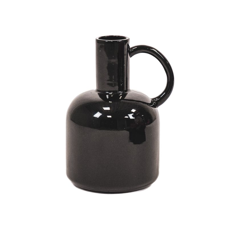 HV Jug Vase - Black - 16x14x21,5cm