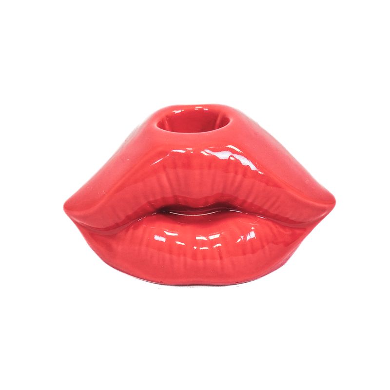 HV Lips Don&#39;t Lie Candleholder - Red - 10,5x6,5x5,5cm