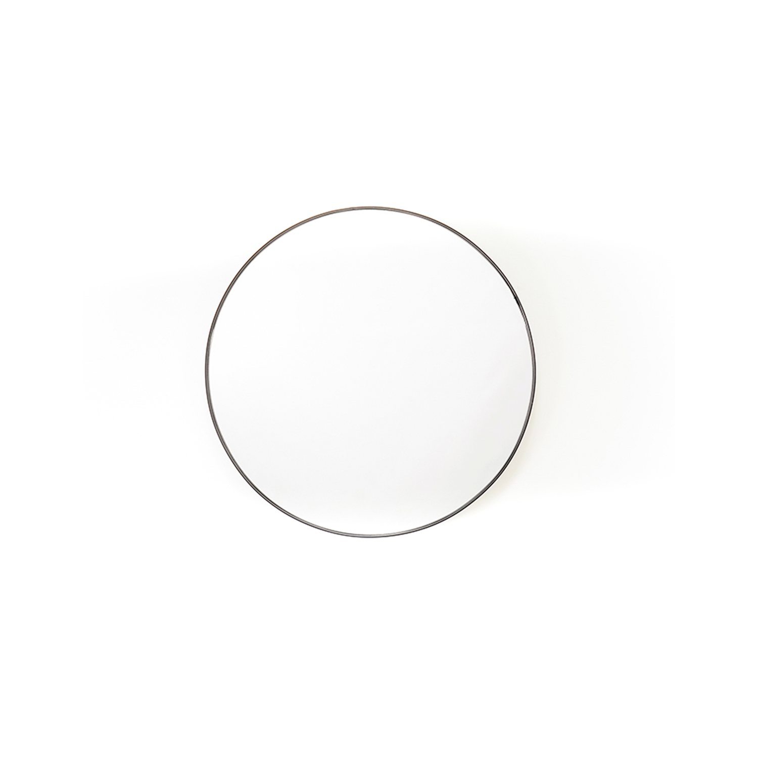 Housevitamin Round Mirror - Metal - Black- 60x3x60cm