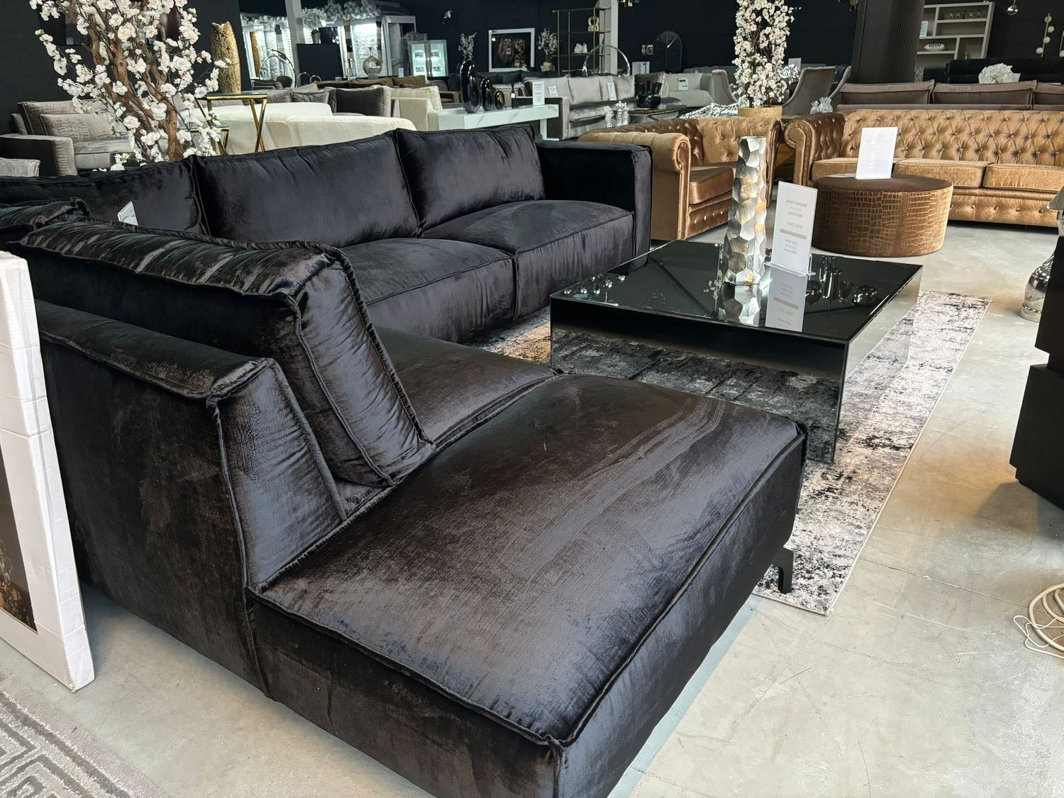 Robin | Kemer 800 zwart | lounge Links of rechts | Maatwerk