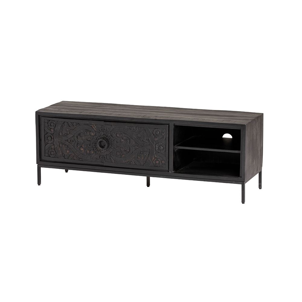 TV dressoir 160 met 2 deuren en 2 open vakken | Montclair Collectie