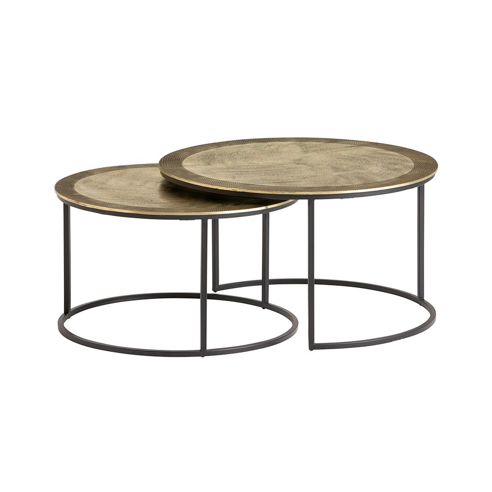 Salento salontafel, set van 2, Brass Antique | Mix &amp; Match Collection
