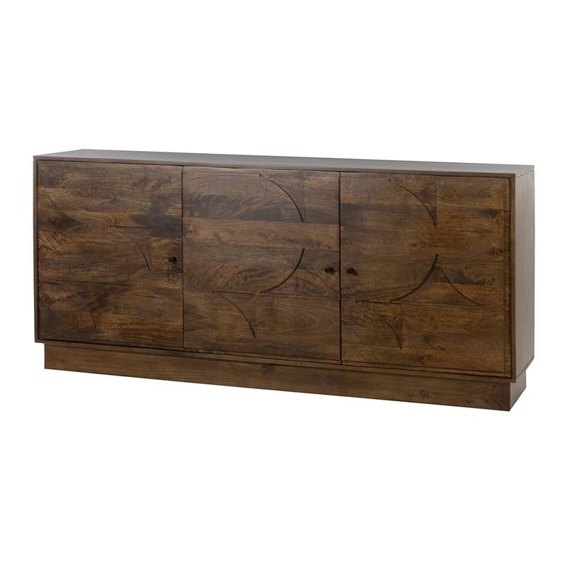 Dressoir 180 met 3 deuren, Dark Walnut | Kaapstad Collection