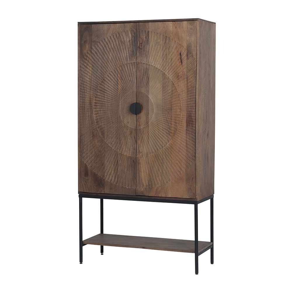 2-deurs kast met onderplank, hoog | Nippon Collectie
