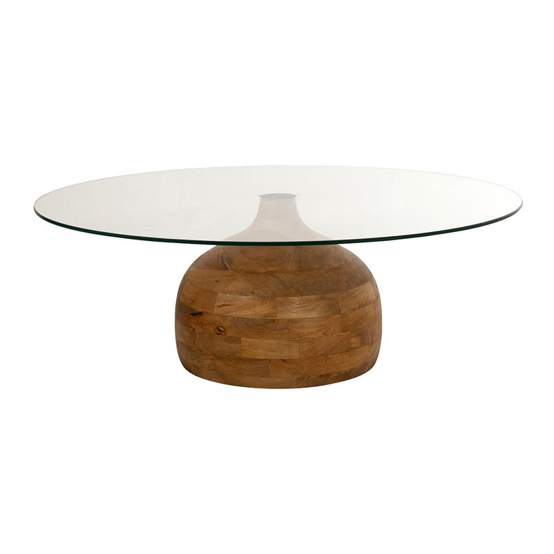 Stella salontafel Ø100, H35 | Clear glass | Couture Collection