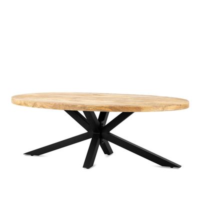 Salontafel Ellips met Spiderleg 130