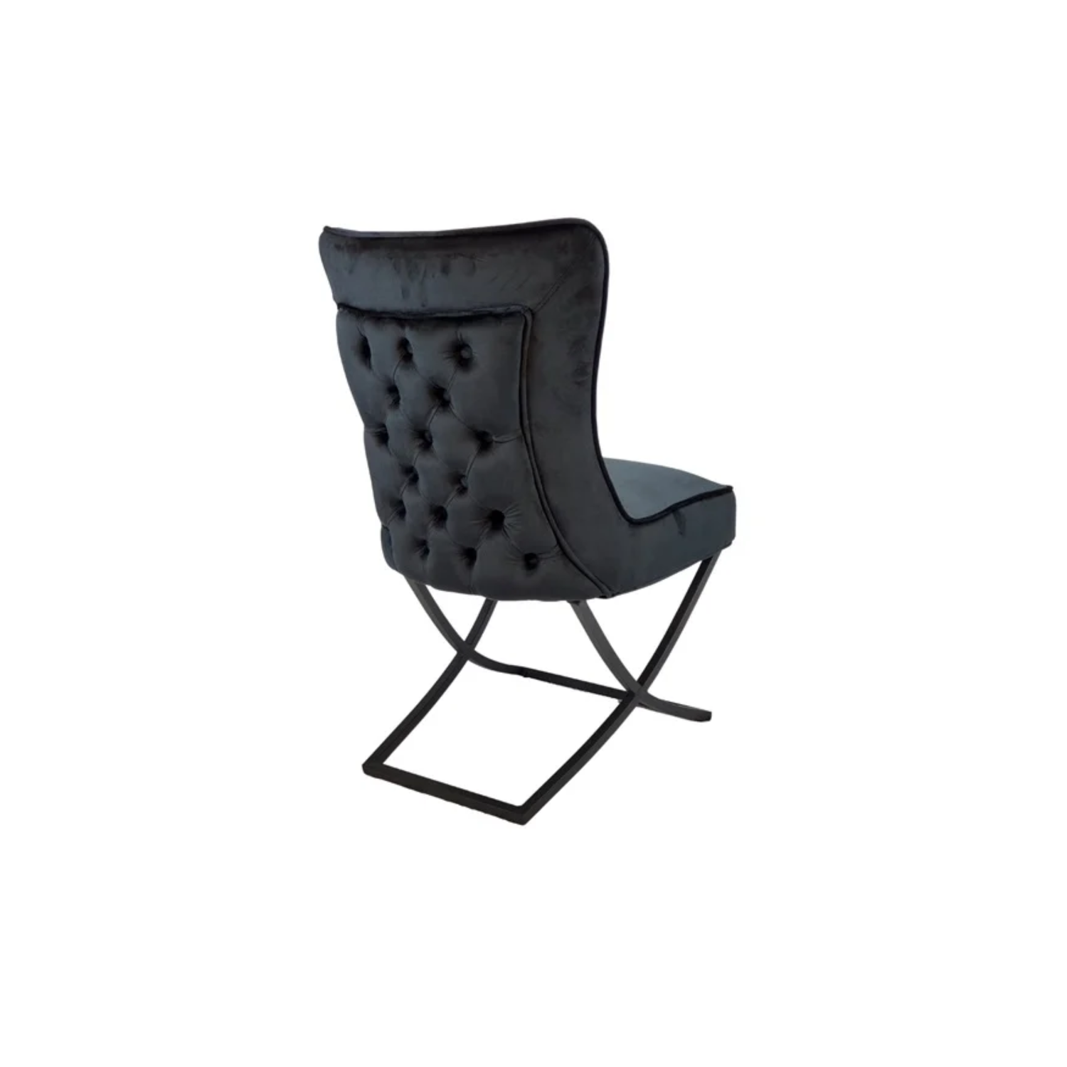 CHAIR RIXOS 105 BLACK LEGS + BLACK FABRIC