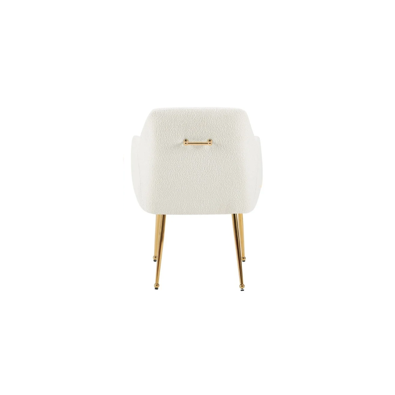 CHAIR MILA  VC802A GOLD + WHITE TEDDY