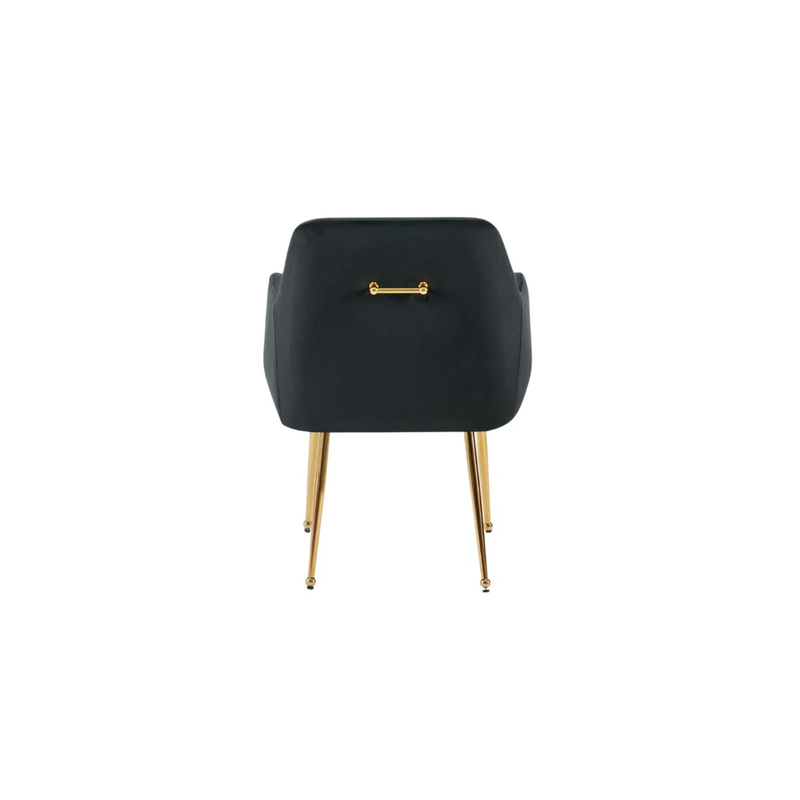 CHAIR MILA  VC802A GOLD + BLACK